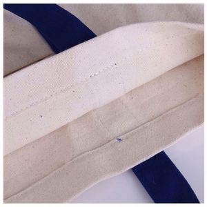 Sac fourre-tout en toile de coton personnalisé grand format avec poche et fermeture éclair pour publicité extérieure, idéal pour les anniversaires, les cadeaux ou les infirmières - Product Image 5