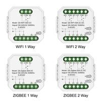 Module de relais à contact sec Tuya WiFi 2 canaux AC/DC, interrupteur intelligent pour contrôle d'accès et domotique