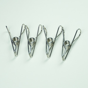 Pinces à linge rectangulaires en acier inoxydable avec ressort pour la buanderie et le séchage des vêtements - Product Image 2