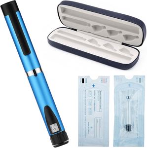 Stylo injecteur réutilisable en métal V2 0-60UI avec étui, cartouche réglable de 3 ml - Product Image 1