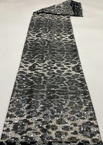 5MM tricoté motif <span class=keywords><strong>léopard</strong></span> Transparent paillettes tissu vêtements accessoires paillettes brodé tissu - Product Image 2