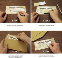 Coffret cadeau personnalisé pour anniversaires, bons de cinéma et messages spéciaux Cartes à gratter motivationnelles au design doré élégant