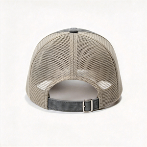 Gorra Trucker de Mezclilla Vintage Desgastada de Algodón con 6 Paneles, Malla Transpirable en la Parte Trasera, Sin Estructura, Ajustable - Product Image 3