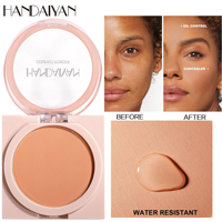Poudre compacte correctrice transfrontalière Handaiyan longue tenue, contrôle du sébum, waterproof, anti-agglomération