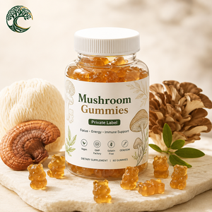 YUSAIL Gummies Premium Véganes aux Extraits de Champignons Crinière de <span class=keywords><strong>Lion</strong></span>, Reishi et Maitake – Complément Alimentaire Énergisant et pour la Concentration – Conditionnement en Bouteille - Product Image 2