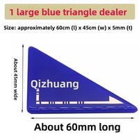 Gobelet et boîte triangulaires en acrylique pour dés de Mahjong, avec fonction de détermination de la direction du vent et de suivi de la position du distributeur