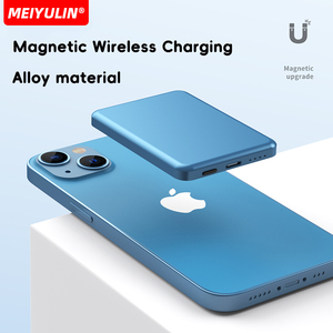 Cargador Portátil Magnético Ultra Delgado <span class=keywords><strong>Mag</strong></span> Mini <span class=keywords><strong>Safe</strong></span> de Carga Rápida PD 20W, Power Bank Inalámbrico de Aluminio para <span class=keywords><strong>iPhone</strong></span> - Product Image 3