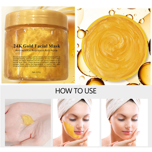 Mascarilla Facial de Colágeno de Marca Privada, Limpieza Profunda, Mascarilla Facial de Oro de 24k - Product Image 4