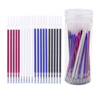 50pcs Chaleur Effaçable Stylo Avec UNE Boîte De Rangement Haute Température Disparaître Stylo Recharge Pour Diy Patchwork Pu En Cuir Tissu Marqueur