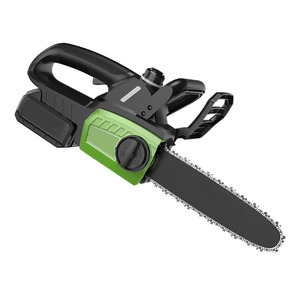 Scie à chaîne sans fil NEOBRISKEN 10 pouces haute puissance, batterie lithium rechargeable, petite scie à chaîne portative pour le travail du bois N066 sans balais - Product Image 1