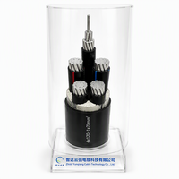 Câble d'alimentation en alliage d'aluminium YJLHV 4*120+1*70 0.6/1kV isolé XLPE avec gaine en PVC, câble électrique non blindé