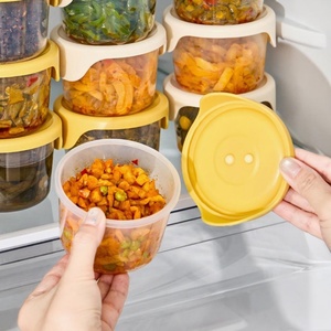 Custom Logo Portable Small Refrigerator Storage Box Food Grade Silicone <b>Pickle</b> <b>Jar</b> for Kimchi <b>Pickled</b> Vegetable Preservation Box - Product Image 1