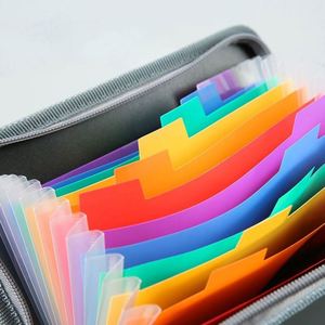 Bolsa con Cierre Ecológica con Impresión UV Arcoíris - Organizador Mini A6 de 13 Ranuras para Billetes, Tarjetas y Recibos |   Carpeta de Archivos Portátil de ABS - Product Image 2