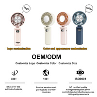 Ventilateur portable USB pour voiture et extérieur, rechargeable 3600 mAh, 9000 tr/min, plaque de refroidissement, écran LED, 12h d'autonomie, 5 vitesses, pliable, couleur personnalisable, 225g