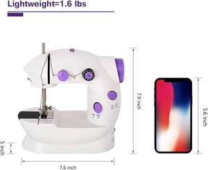 Nouveau chinois enfants Mini Machine à coudre électrique plat-lit point de verrouillage haute vitesse facile à utiliser jouet cadeau - Product Image 6