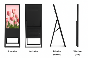 Có thể gập lại tầng đứng xách tay <span class=keywords><strong>LCD</strong></span> quảng cáo hiển thị áp phích cho Mall - Product Image 4