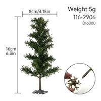 Arbre modèle en pin à l'échelle HO et N, arbre de paysage miniature, matériau DIY pour diorama ferroviaire et table de sable