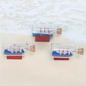 Nuovo Arrivo: Mini Barca a Vela del Marchio ML in Bottiglia di Vetro, Tecnica di Fusione, Stile Antico Imitazione Feng Shui, Decorazione Nautica, Idea Regalo - Product Image 5
