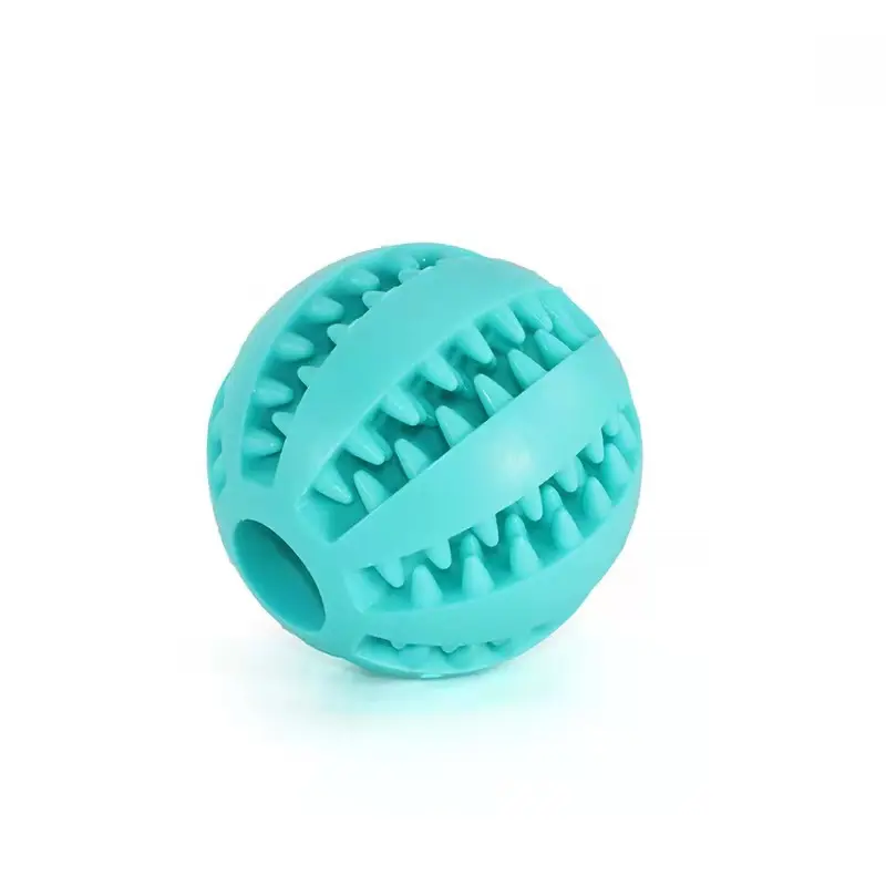 New Extra Durable Pet Toothbrush Chew Toys Silicone Dogs Treat Clean Ball Teeth Natural Rubber Dog Chew Toy