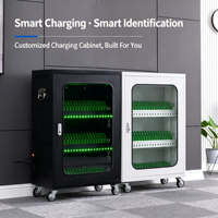 Armoire de charge pour tablettes et ordinateurs portables en métal, résistante aux intempéries, avec 10/12/15/30/60 compartiments, serrure électronique, ports USB, casier de rangement pour téléphones portables
