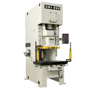 Mesin Press Stamping PLC otomatis dengan pengumpan presisi tinggi 25 Ton 45 Ton 50 Ton 60 Ton 80 Ton 110 Ton mekanik 15 putih