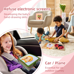 Libro Sensoriale Montessori in Feltro Morbido per Bambini e Neonati, Giocattolo Educativo Prescolare 20x20cm Unisex - Product Image 3