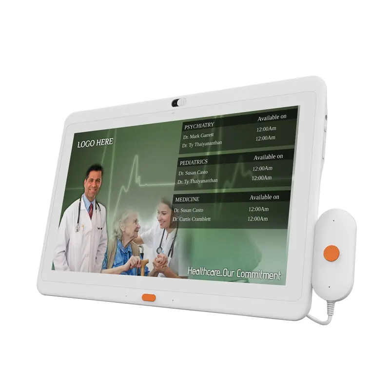 Gezondheid Kwam 15.6 Inch Medische Gebruik Bed RK3288 Wall Mount Medische Android Tablet Pc