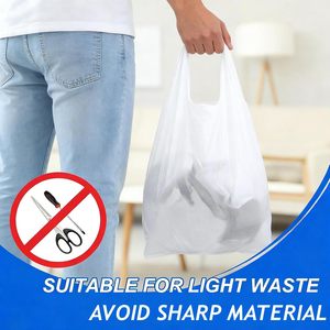 ถุงขยะแบบเสื้อยืด ถุงหิ้ว HDPE ถุงพลาสติกแบบใช้แล้วทิ้งสำหรับซุปเปอร์มาร์เก็ต ร้านขายของชำ และใช้ในครัวเรือน ขายส่ง - Product Image 6