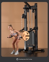 Machine de musculation professionnelle à poulies croisées, réglable en hauteur, pour exercices de pectoraux, épaules et dos, en acier robuste