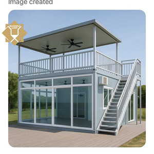 Contenedor Vivienda Prefabricado de 20 pies, de Venta Caliente, Fácil Montaje, Transpirable y Desmontable, Unidad de Vivienda, Extensión de Casa, Pequeño Café - Product Image 2