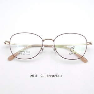 กรอบแว่นตาเมมโมรี่เมทัล L0115 น้ำหนักเบา ทนทาน ทันสมัย ดีไซน์ยืดหยุ่นเพื่อความสบาย - Product Image 2