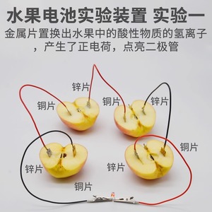 Fruit Battery Experiment Kit Materials: <b>Copper</b> <b>Sheets</b>, Zinc <b>Sheets</b>, Scientific DIY Homemade Fruit, Potato, Salt Water, Cola - Product Image 5