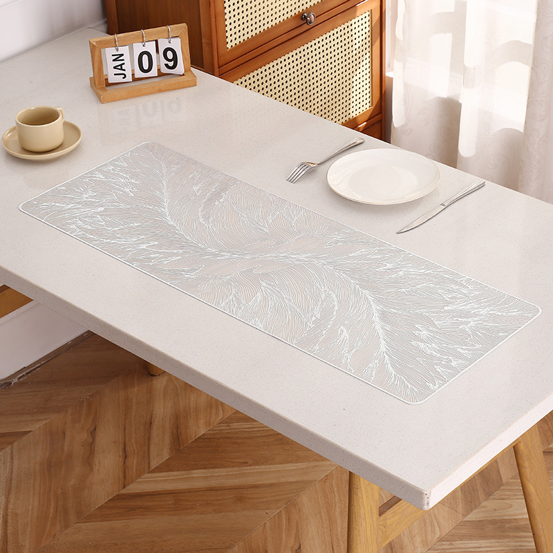 Sciarpa lunga in seta millefoglie - argento