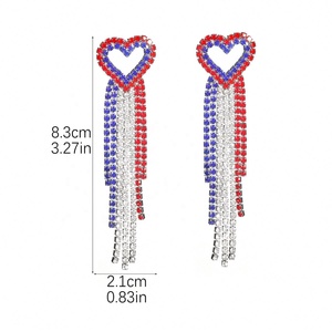 Pendientes de Botón con Forma de Mariposa, Estilo Europeo Americano, Chapados en Oro de Lujo, con Cristales de Estrás, Moda Exagerada de Temu Source - Product Image 3