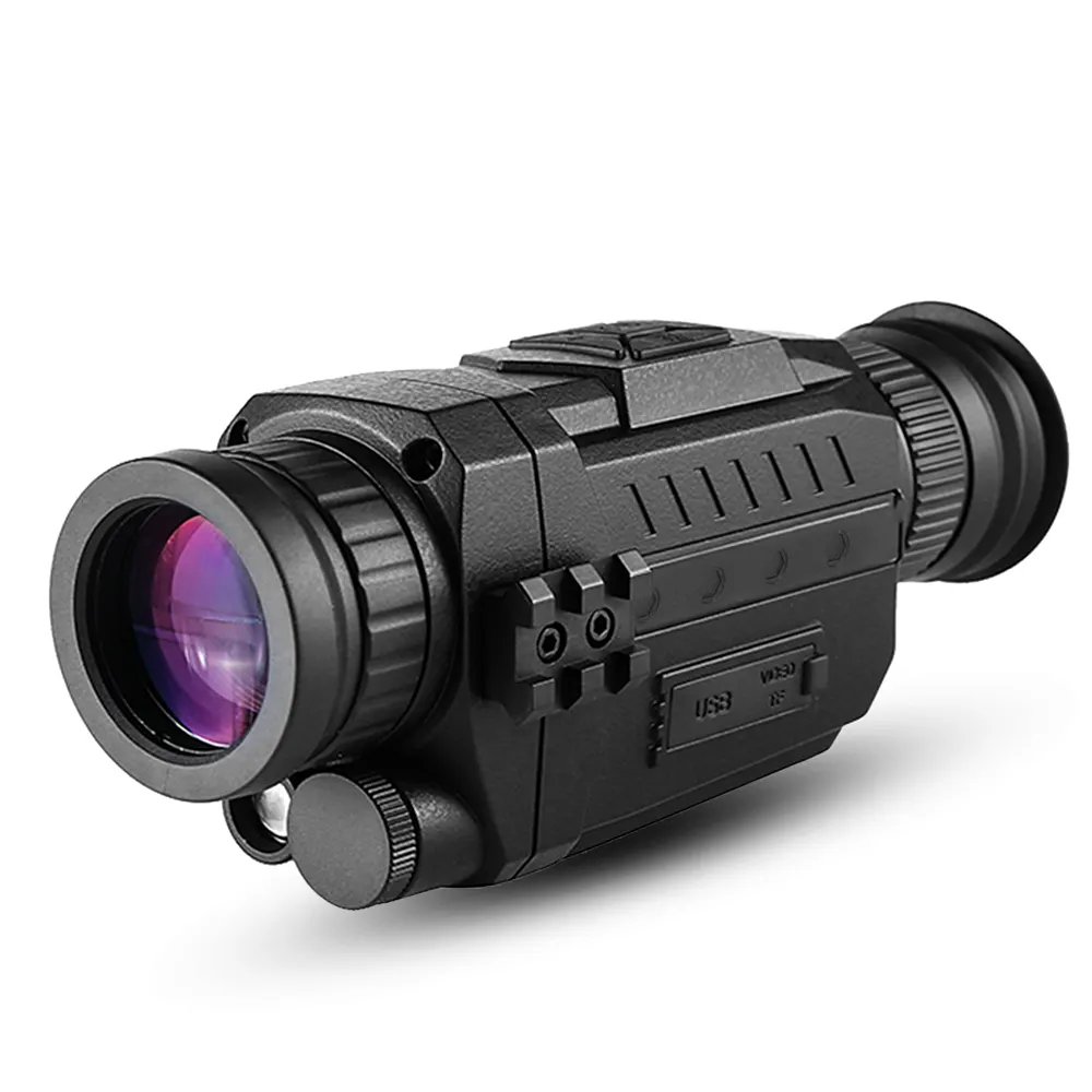 Jumelles de Vision nocturne Lunettes monoculaires Optique NVG Zoom infrarouge IR Appareil d'imagerie thermique entièrement sombre Caméras de chasse
