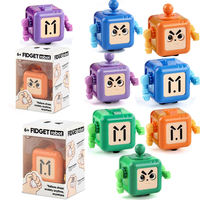 Jouets sensoriels portables pour adultes, cube magique à tenir en main, robot relaxant, jouet anti-stress, mini cube à doigts