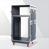 Flight case antichoc en aluminium 12U/14U/20U pour racks d'amplificateurs de studio, armoire de table de mixage DJ, tiroir et enceintes de musique