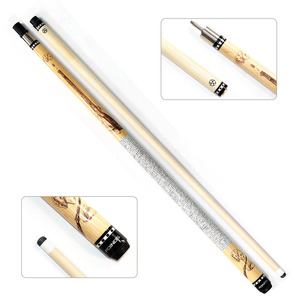 1/2-PC Uni-loc Joint Maple Wood 58 pulgadas 13mm Tip Billiard Pool Cue Stick/Taco con empuñadura <span class=keywords><strong>de</strong></span> hilo <span class=keywords><strong>de</strong></span> lino <span class=keywords><strong>y</strong></span> protector para la venta - Product Image 2