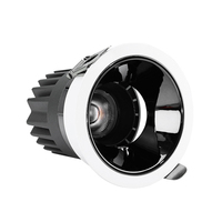 Spots LED Modernes de Luxe à Angle de Faisceau Réglable, Downlights COB Encastrés Anti-Éblouissement Profond, Spots LED Anti-Buée Plein Spectre
