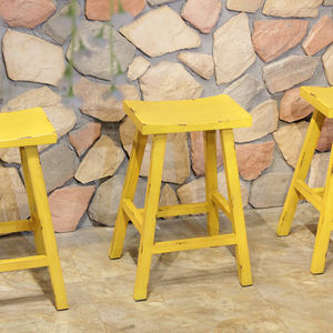 Tabouret de Bar Vintage en aluminium, noir, style ancien - Product Image 4