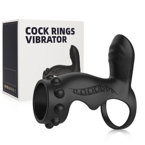 Anillo Vibrador para Pene con Empaque de Papel, Estimulador para Adultos, Masaje de Bienestar para Hombres - Product Image 1