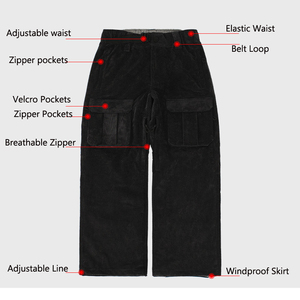 Pantalones <span class=keywords><strong>de</strong></span> Snowboard para Hombre, Impermeables, Cortavientos, Cálidos, Holgados, Pantalones <span class=keywords><strong>de</strong></span> Esquí <span class=keywords><strong>de</strong></span> Pana, Pantalones Deportivos para Exteriores - Product Image 4
