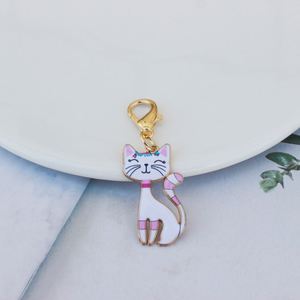 Hot-Selling Colorful Printed Civet Cat Metal <b>Keychain</b> <b>Personalized</b> Fashionable Alloy Key Pendant Accessory - Product Image 5
