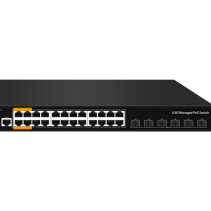 10G Poe Switch L3 Switch Ethernet gestionado Poe Af/AT/BT con 6*10G Puertos Sfp + 24*2,5G Puertos Poe 450W - Product Image 1