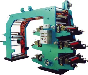 Enam Warna Flexographic Printing Mesin Flexo Printer/Film, Kertas aluminium Foil Flexo Printer/Film Mesin Cetak