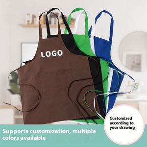Delantales Promocionales con Logotipo Impreso al por Mayor, Delantales de Trabajo de Color Sólido, Ropa de Trabajo para el Hogar y la Oficina, Regalos Promocionales para Eventos - Product Image 4