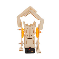 Kit d'ascenseur mécanique motorisé DIY, modèle d'ingénierie en contreplaqué, outil d'apprentissage pour expériences de physique, robuste, pour laboratoire de robotique junior