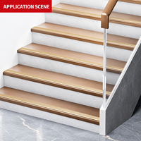 Profilé de bordure d'escalier en aluminium antidérapant pour la protection des coins des marches, moulure décorative pour le sol, pour la construction