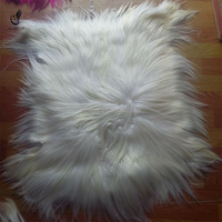 Unice-vraie fourrure de chèvre, cheveux longs et lisses, doublure argent, accessoire en promotion