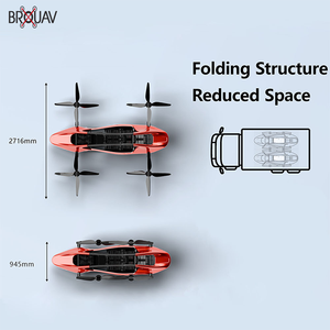 เครื่องบินไฟฟ้า BROUAV คาร์บอนไฟเบอร์ เครื่องบินโดยสารส่วนบุคคลสำหรับการบินในระดับความสูงต่ำ - Product Image 3